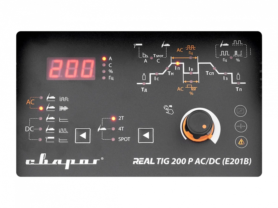 TIG REAL TIG 200 P AC/DC BLACK (E201B)