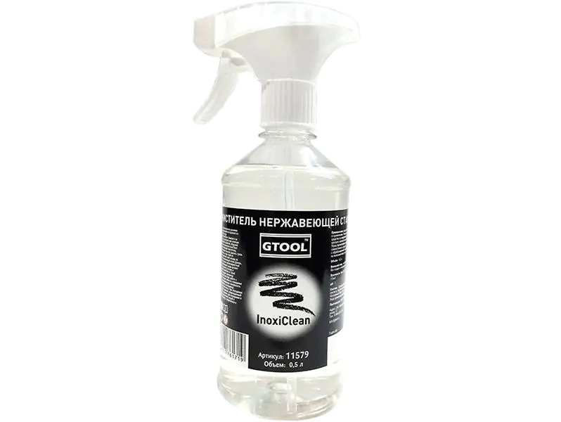 Очиститель нержавеющей стали InoxiClean 0.5л, Gtool