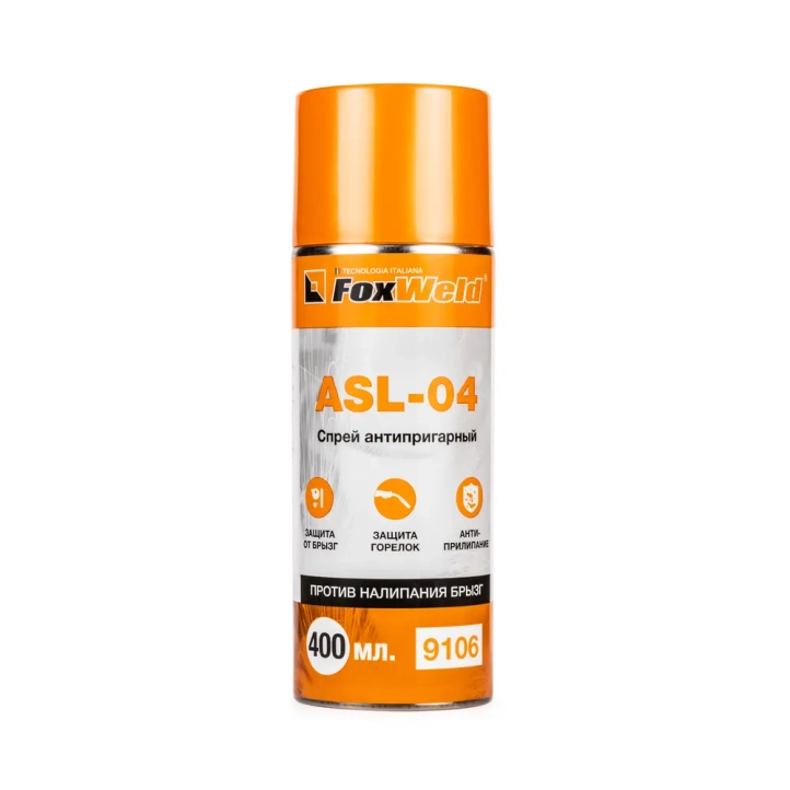Спрей антипригарный от налипания брызг FoxWeld ASL-04, 0.4л