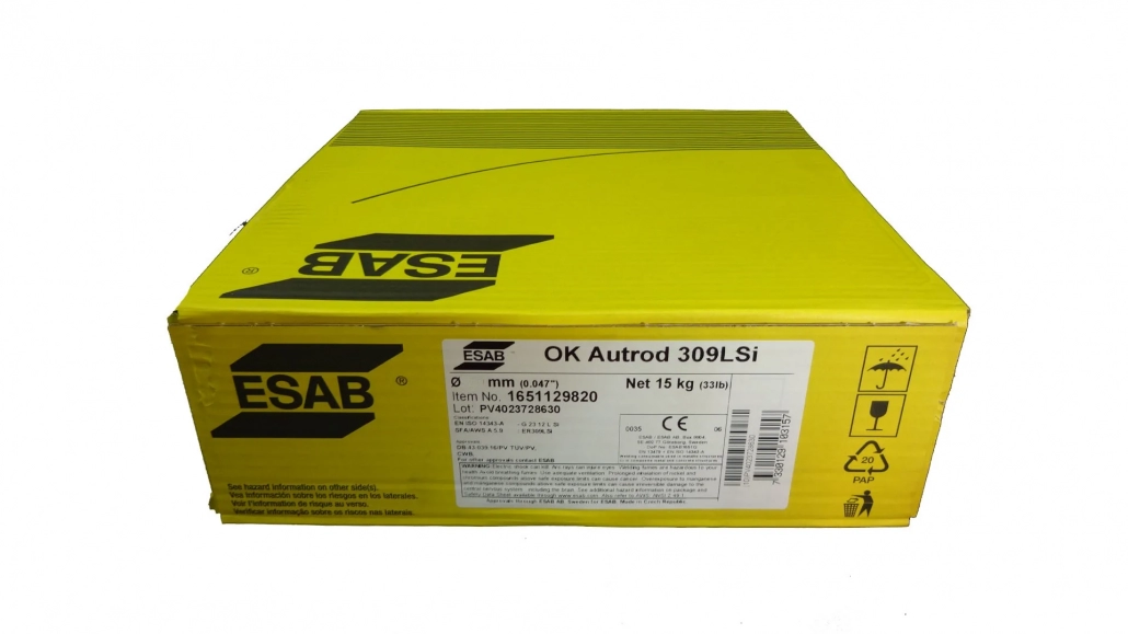 Купить сварочную нержавеющую проволоку ESAB Autrod 309LSi ∅ 1.2 мм (15кг/упак.) в СПб