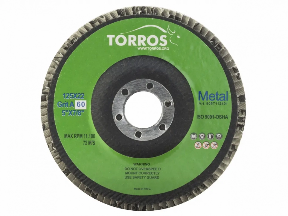Круг лепестковый TORROS 125x22 (A60)