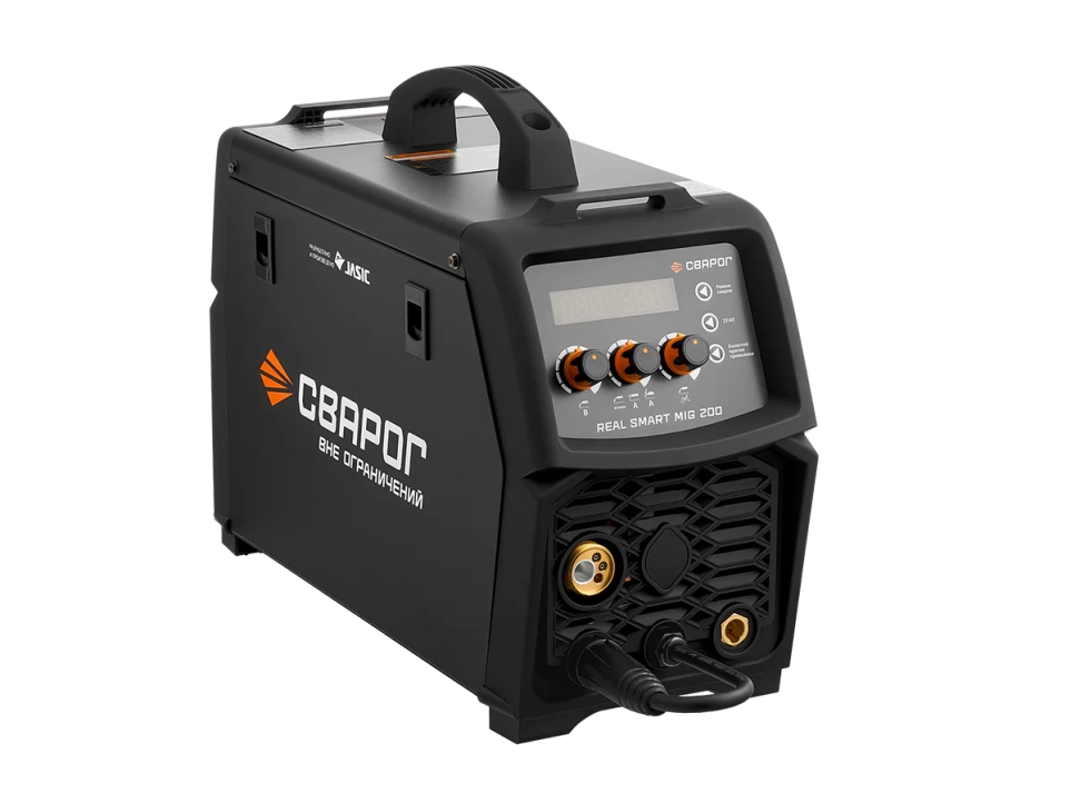 Недорогой полуавтомат Сварог REAL SMART MIG 200 Black (N2A5) с бесплатной доставкой в СПб